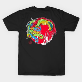 Japanese Phoenix and flames T-Shirt